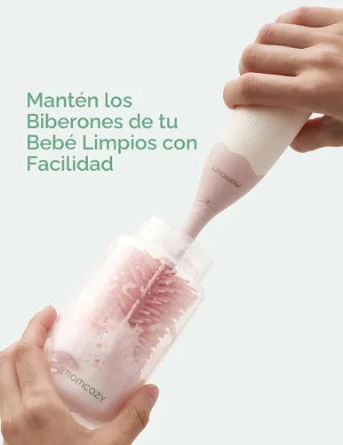 Vista 5 de Momcozy Juego de cepillos para biberones 7 en 1 y líquido de limpieza Momcozy