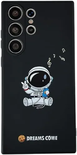 Vista 28 de Yonds Queen para Samsung Galaxy S21 Funda Linda, Cubierta de Parachoques Elegante con Diseño de Astronauta de Dibujos Animados, Espacio, Luna