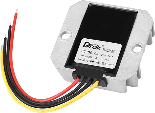 Vista 8 de DROK Boost Buck Convertidor de 9V-36V a 12V 3A 36W carcasa de aluminio impermeable auto elevador regulador de voltaje 12V V Transformador de voltios