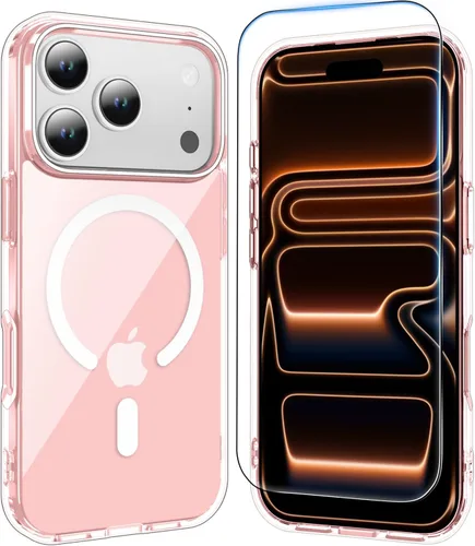 Vista 38 de Funda transparente para iPhone 11 con protector de pantalla, compatible con Magsafe, antiamarilleo, protección de grado militar, a prueba de golpes