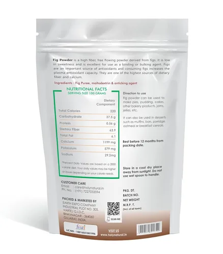 Vista 2 de Polvo de higo de 200 g (7.05 oz)