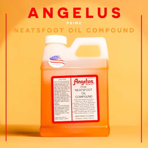 Vista 5 de Angelus Brand Prime - Aceite de cuero para botas, zapatos, guantes de béisbol, tachuelas y más, impermeable, suaviza, condiciones, conserva, marrón