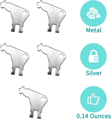 Vista 5 de Llave para dispensador de toallas de papel, 5 piezas, llave universal para dispensadores de toallas GP y dispensadores de papel higiénico