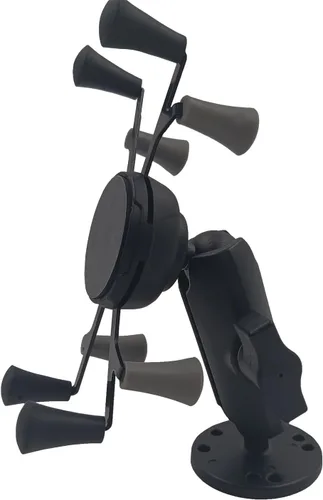 Vista 10 de Strg Soporte para teléfono con brazo de doble enchufe compuesto (mediano) compatible con componentes de bola RAM B de 1 pulgada, soporte de teléfono