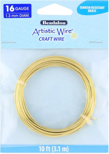 Vista 29 de Artistic Wire - Alambre para manualidades (calibre 10, 1,5 m, latón resistente a las manchas)