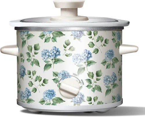 Vista 16 de COOK WITH COLOR 2QT Mini Olla de cocción lenta eléctrica redonda - Configuraciones ajustables, olla de gres extraíble, tapa de vidrio templado, apta