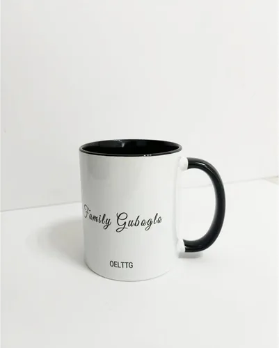 Vista 5 de OELTTG Tazas de café novedosas, taza personalizada con nombre y logotipo de texto fotográfico, taza personalizada de 11 onzas en ambos lados