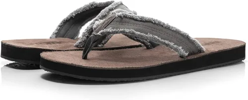 Vista 5 de FITORY Sandalias de cuero para hombre, sandalias de tanga cómodas para la playa