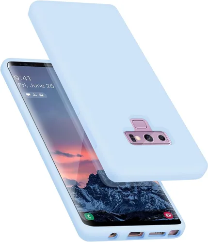 Vista 9 de Diseñada para Galaxy Note 9, silicona líquida de goma de gel a prueba de golpes, forro de tela de microfibra suave, compatible con Galaxy Note9