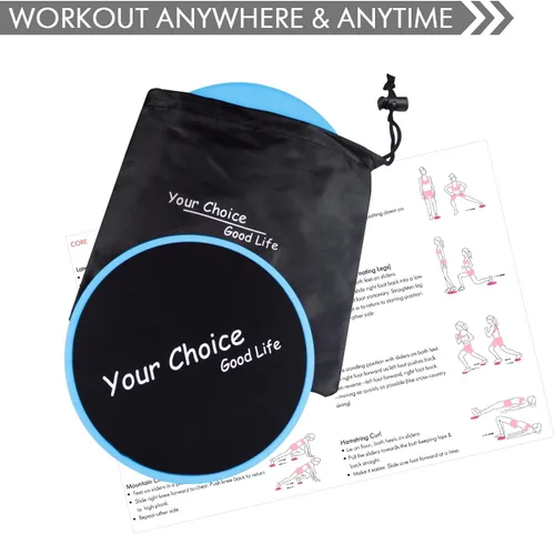 Vista 6 de Your Choice Deslizadores Equipo de fitness Deslizadores de piso Ejercicio Deslizadores de núcleo deslizantes Discos deslizantes para entrenamiento