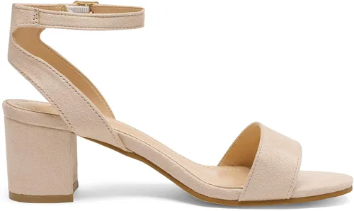 Vista 3 de DREAM PAIRS - Sandalias de tacón grueso y bajo para mujer, con correa al tobillo y puntera abierta, sandalias elegantes para fiestas