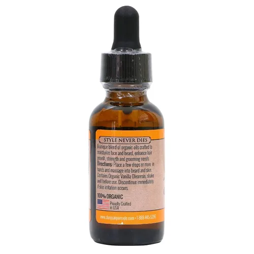 Vista 2 de Don Juan Libertine - Aceite y acondicionador para barba – 100% orgánico – Mezcla única de aceites naturales de jojoba, argán, vitamina E y más