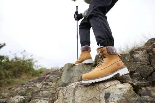 Vista 7 de COTTIMO Botas de invierno antideslizante con forro de piel para mujer