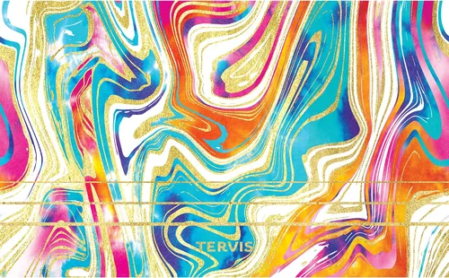 Vista 2 de Tervis Traveler - Vaso aislado de triple pared con diseño de remolinos de teñido anudado mantiene las bebidas frías y calientes, 20 onzas, acero