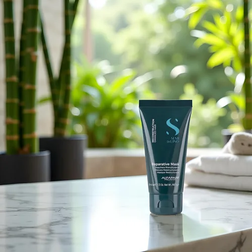 Vista 4 de Alfaparf Milano Semi Di Lino Reconstrucción Reparative Travel Size Mascarilla para cabello dañado, 1.72 oz.