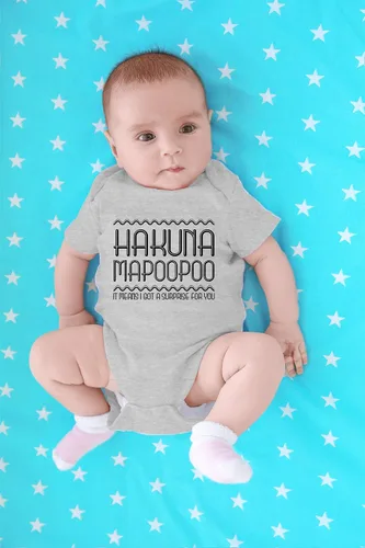 Vista 4 de CBTwear Hakuna Mapoopoo - Ropa de bebé - Divertidos trajes para recién nacidos para niños y niñas