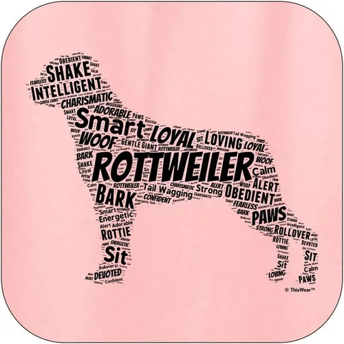 Vista 9 de ThisWear Rottweiler Word Art - Sudadera con capucha para perro y cachorro