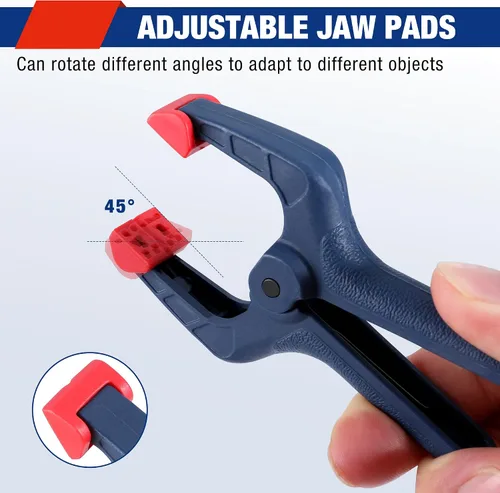 Vista 3 de WORKPRO - Juego de abrazaderas de resorte, 16 piezas, 3-3/8 pulgadas con Construcción de nailon duradero con resortes fuertes, ideal