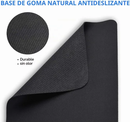 Vista 6 de cimetech Alfombrilla de mouse con borde cosido, resistente al agua, alfombrilla de mouse texturizada de alta calidad, base de goma antideslizante