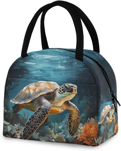 Vista 21 de Bolsa de almuerzo Axolotl para mujeres, hombres y niños, lonchera aislada reutilizable para oficina, trabajo, escuela, picnic, caminata Reusable
