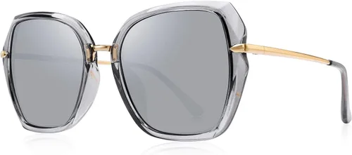 Vista 13 de Lentes de sol polarizados para mujer, con protección UV400, anteojos de moda Negro