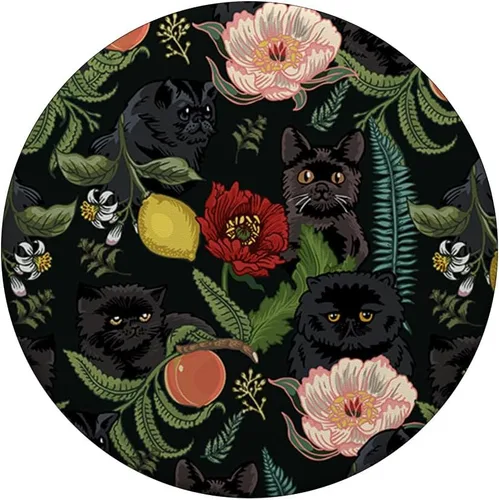 Vista 3 de Botanical and Black Cats PopSockets - Agarre y soporte para teléfonos y tabletas, Negro