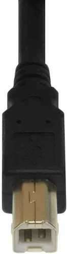 Vista 4 de SF Cable, Cable USB 2.0 A macho a B macho de 20 pies con color negro de ferrita