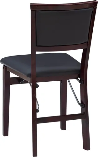 Vista 10 de Linon Minix Dark Espresso Pad - Silla plegable en un juego de dos