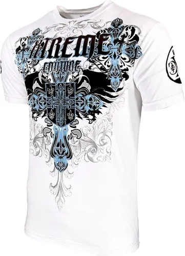 Vista 7 de Xtreme Couture por Affliction Men T-Shirt Classic Crest Biker MMA Gym S-4X $40