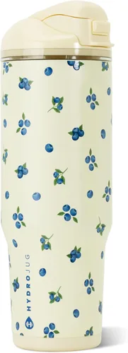 Vista 30 de HydroJug Ease2o - Botella de agua aislada de 24 onzas, tapa con popote y Duna