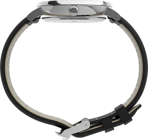 Vista 3 de Timex Reloj con correa de cuero Southview de 1614in para hombre Negrotono plateado