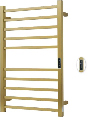 Vista 14 de Toalleros térmicos para baño, calentadores eléctricos de toallas para montar en la pared con temporizador y control de temperatura, calentador
