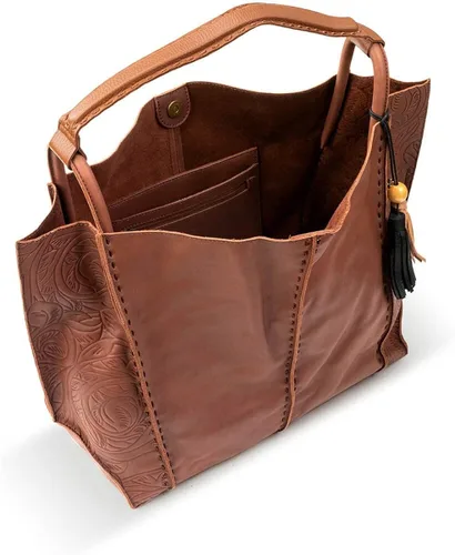 Vista 3 de The Sak Los Feliz Large Tote Bag in Leather Roomy Unlined Purse with Single Shoulder Strap