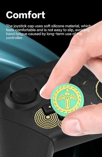Vista 8 de Empuñaduras de pulgar para mando Switch Pro, tapas de joystick compatibles con el controlador Switch Pro, controlador PS5, controlador PS4
