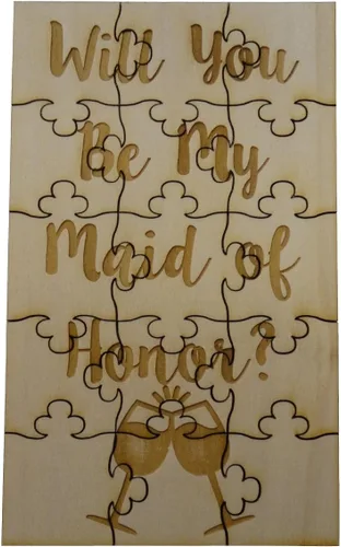 Vista 8 de Will You Be My Bridesmaid Puzzle - Flores, Horizontal