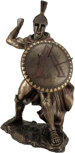 Vista 2 de Unicorn Studios WU76534B4 Rey Leónidas Guerrero griego de Esparta - Bronce