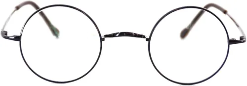 Vista 2 de Agstum Marco de gafas redondas retro de titanio puro sin almohadillas para la nariz