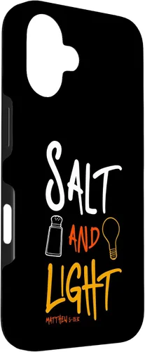 Vista 3 de iPhone 16 Salt of earth - light of the world Matthew 5:13 Case