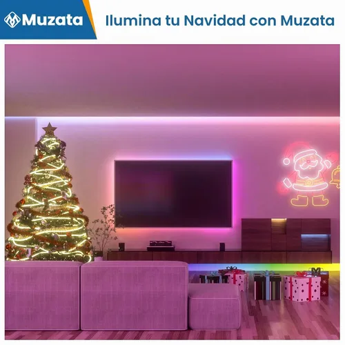Vista 3 de Muzata Paquete de 10 difusores lechosos de canal de tira LED negro de 3.3