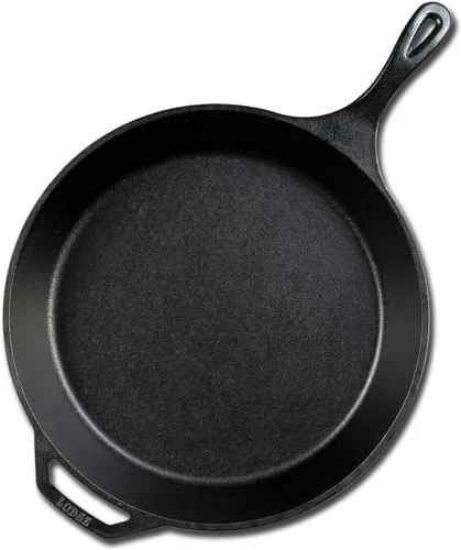 Vista 6 de Lodge Wok de hierro fundido de 14 pulgadas Sartén de hierro fundido de 15 pulgadas