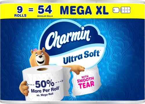 Vista 12 de Charmin Papel higiénico ultra suave, 18 rollos Mega XL = 108 rollos regulares
