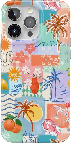 Vista 56 de Casely Funda para iPhone 15 Pro Amalfi Aperitivo Dolce Vita Compatible con MagSafe Diseño clásico ultrafino