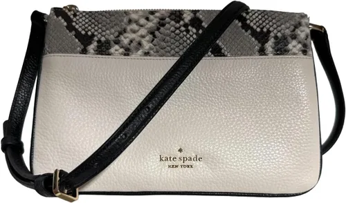 Vista 4 de Kate Spade New York Bandolera Triple Fuelle (Pergamino multi), Negro