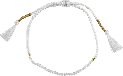 Vista 38 de Thecraftman - Pulsera trenzada de cuentas naturales, cristales energéticos, regalo para ella, pulsera de protección de hilo trenzado de mano
