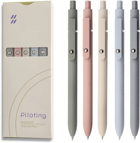 Vista 11 de 4 bolígrafos de gel, lindos bolígrafos de tinta de punta fina, escritura suave, secado rápido, bolígrafo negro para llevar diario y tomar notas