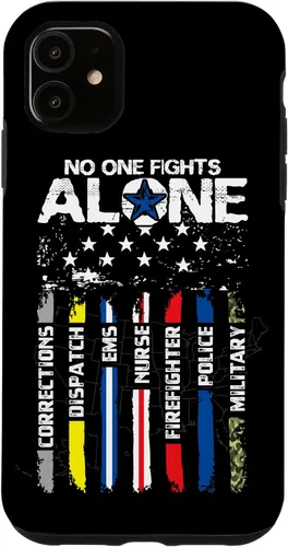 Vista 8 de First Responders - Carcasa para iPhone 17, diseño militar de bomberos de policía