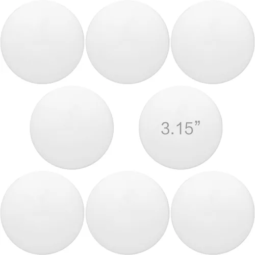 Vista 7 de Protector de pared para tope de puerta de 3.15 pulgadas, 4 piezas de amortiguadores de manija de puerta de silicona suave blanca, a prueba