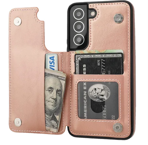 Vista 13 de ONETOP - Funda tipo cartera para Samsung Galaxy S22 con tarjetero, color negro Kickstand,ID/Cash Holder,Case Wallet with Card Slots,Double