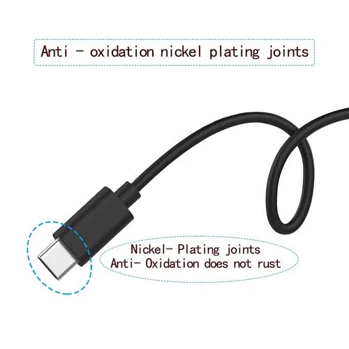 Vista 4 de Cable de carga USB tipo C compatible con W-King D7 D8 D9 T9 X10 x20, Teblab hd77 Max/HD-360 Pro/HD-mini/HD-Max/HD-Force/FX100, Marshall Stockwell II