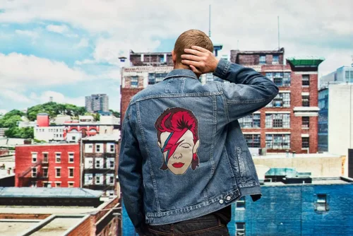 Vista 5 de C&D Visionary David Bowie Aladdin Sane - Parche de espalda grande